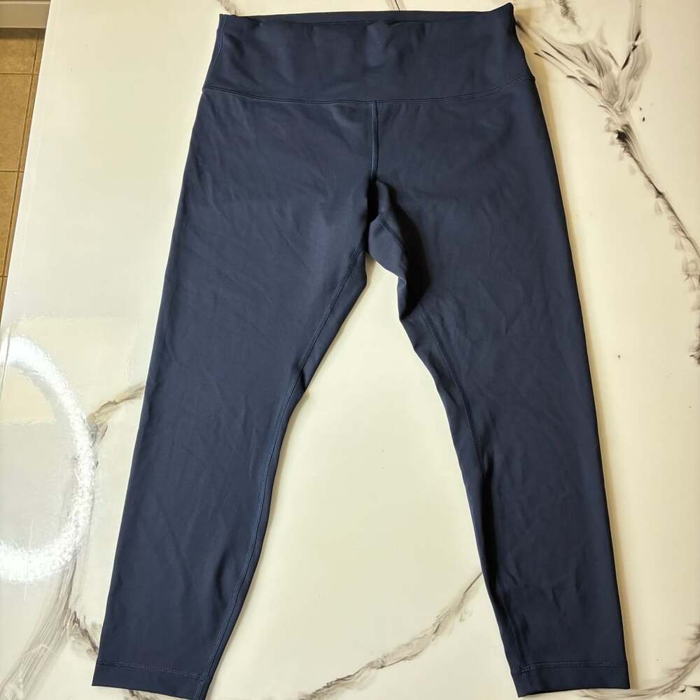Lululemon Wunder Train High-Rise Tight 25” True Navy Size 16 NWOT